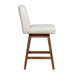 Isabella Swivel Counter Height Stool In Beige