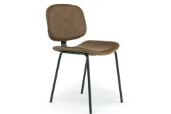 James Side Chair In Mocha Leather