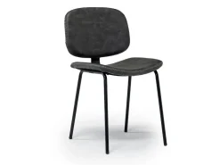 James Side Chair In Mocha Leather