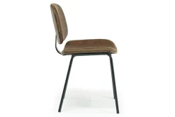 James Side Chair In Mocha Leather
