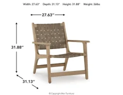 Jameset Accent Chair In Taupe