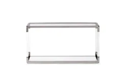 Jasper Console Table In Glass/Stainless Steel