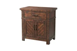 Jax Storage Bed, Dresser, Mirror, Nightstand & Chest In Cherry, Queen