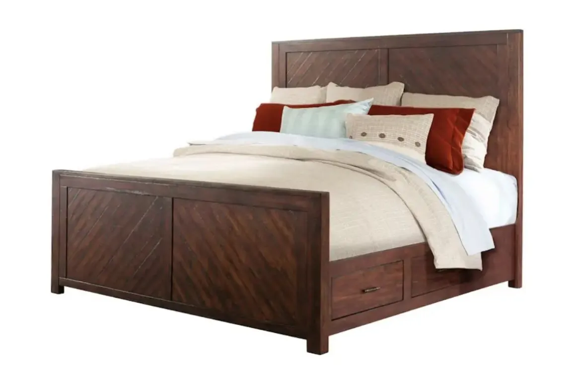 Jax Storage Bed In Cherry, Queen