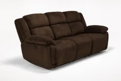Jayne Power Sofa W/ Drop Down Table In Brown