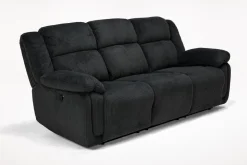 Jayne Power Sofa W/ Drop Down Table In Brown