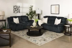 Jayne Power Sofa W/ Drop Down Table In Brown