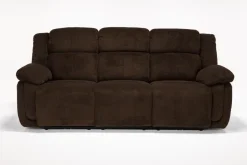 Jayne Power Sofa W/ Drop Down Table In Brown
