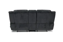 Jayne Reclining Console Loveseat In Charcoal