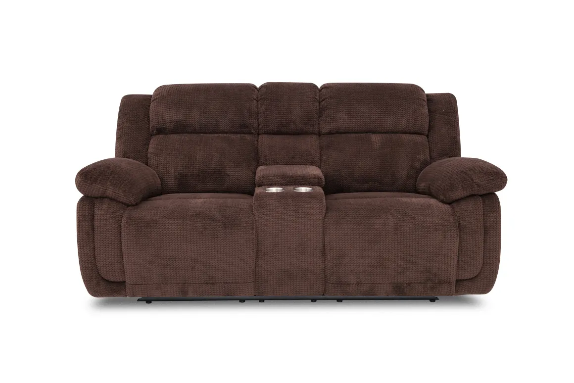 Jayne Reclining Sofa W/ Drop Down Table & Console Loveseat In Charcoal
