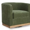 Jersonlow Swivel Chair In Forest Green
