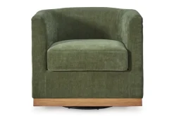 Jersonlow Swivel Chair In Forest Green
