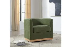 Jersonlow Swivel Chair In Forest Green