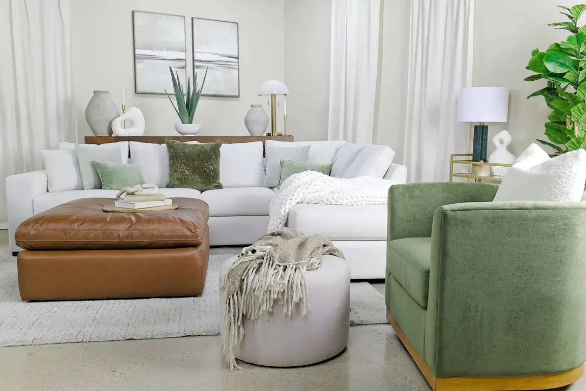 Jersonlow Swivel Chair In Forest Green