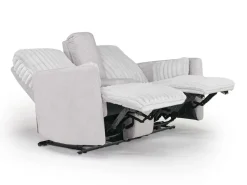 Jessica 2 Power Console Loveseat In Presley Fog/Charlotte Mist