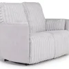 Jessica 2 Power Loveseat In Presley Fog/Charlotte Mist