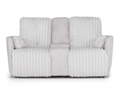 Jessica Reclining Console Loveseat In Presley Fog/Charlotte Mist
