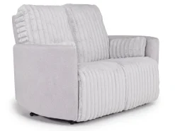 Jessica Reclining Loveseat In Presley Fog/Charlotte Mist