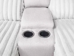 Jessica Reclining Sofa & Console Loveseat In Presley Fog/Charlotte Mist