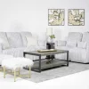 Jessica Reclining Sofa & Loveseat In Presley Fog/Charlotte Mist