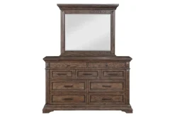 Jolie Vue Mirror In Brushed Walnut