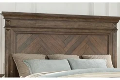 Jolie Vue Panel Bed In Brushed Walnut, Queen