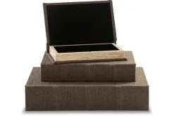 Jolina Box In Black, Set Of 3