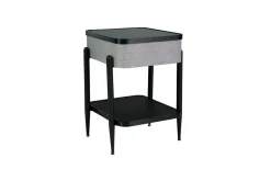 Jorvalee Usb Accent Table W/ Speaker In Gray/Black