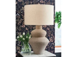 Jossleigh Table Lamp In Beige