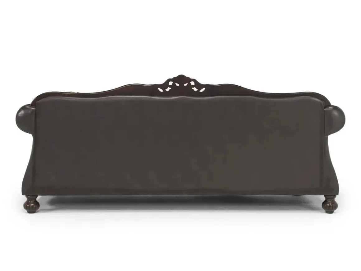 Jupiter Sofa In Gold & Dark Brown