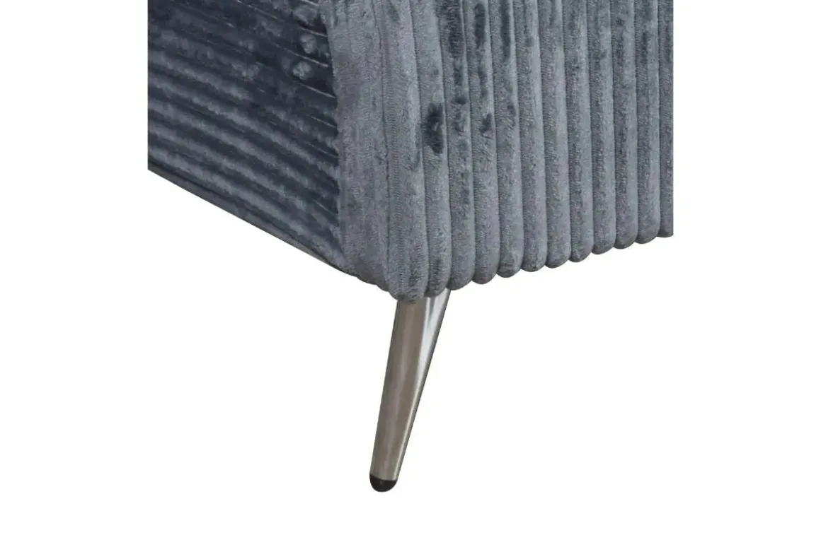 Kailani Upholstered Panel Bed In Black, Queen