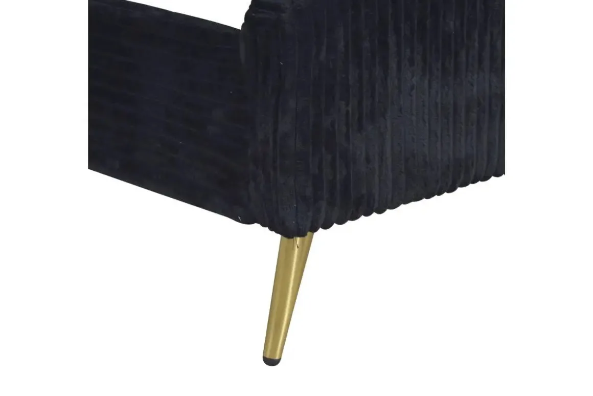 Kailani Upholstered Panel Bed In Black, Queen