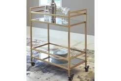 Kailman Bar Cart In Gold