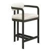 Kalmar Outdoor Counter Height Stool In Black