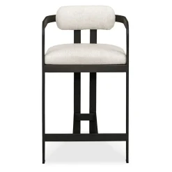 Kalmar Outdoor Counter Height Stool In Black