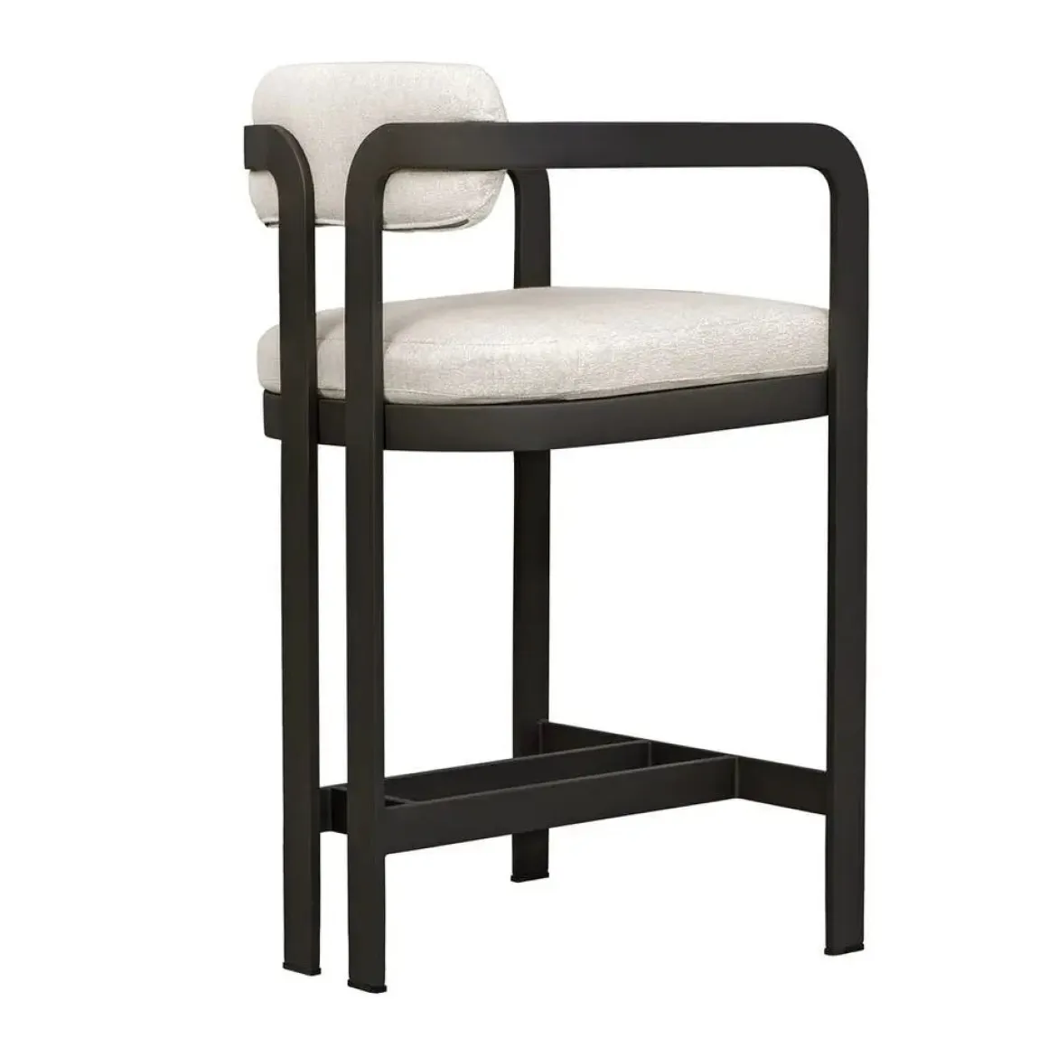 Kalmar Outdoor Counter Height Stool In Black