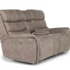 Kamari 2 Power Console Loveseat In Gray
