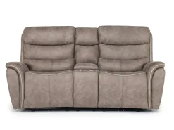 Kamari 2 Power Console Loveseat In Gray