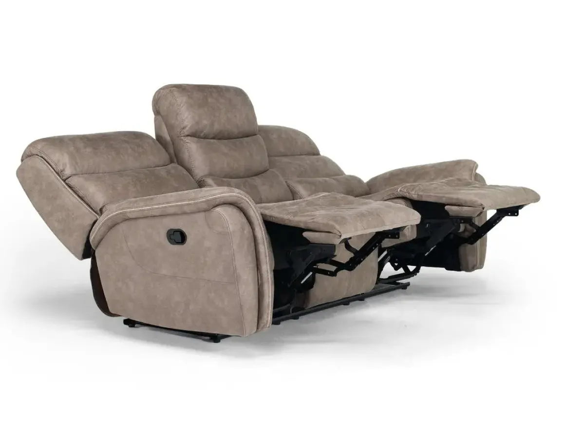 Kamari Reclining Sofa & Console Loveseat In Gray