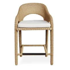 Kavali Outdoor Counter Height Stool In Honey