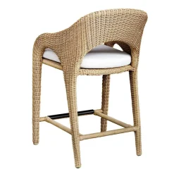 Kavali Outdoor Counter Height Stool In Honey