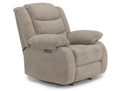 Kelsey Power Gliding Recliner In Light Brown