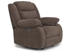 Kelsey Power Gliding Recliner In Light Brown