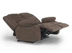 Kelsey Power Loveseat In Light Brown