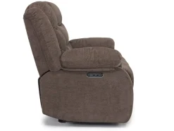 Kelsey Power Loveseat In Light Brown