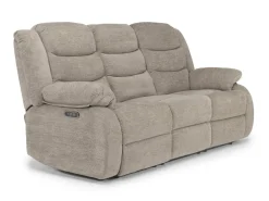 Kelsey Power Sofa & Loveseat In Light Brown