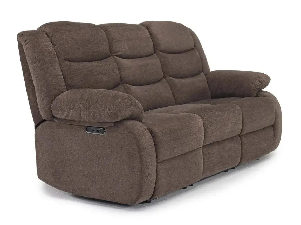 Kelsey Power Sofa & Loveseat In Light Brown