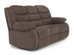 Kelsey Power Sofa In Brown