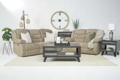 Kelsey Power Sofa In Brown