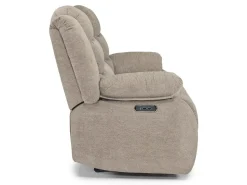 Kelsey Power Sofa In Brown